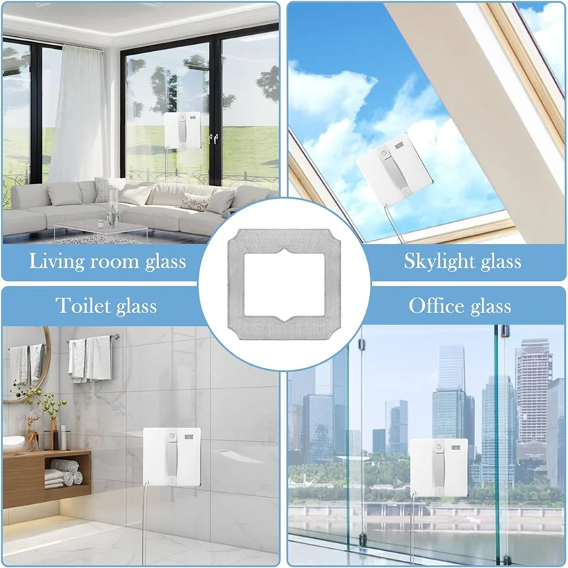 ABZA-10Pcs Tücher Reinigung Pad Ersatzteile Für Ecovacs Winbot Mini W-CC02-0012 Mopp Ersatz Staubsauger Teile Ersetzen