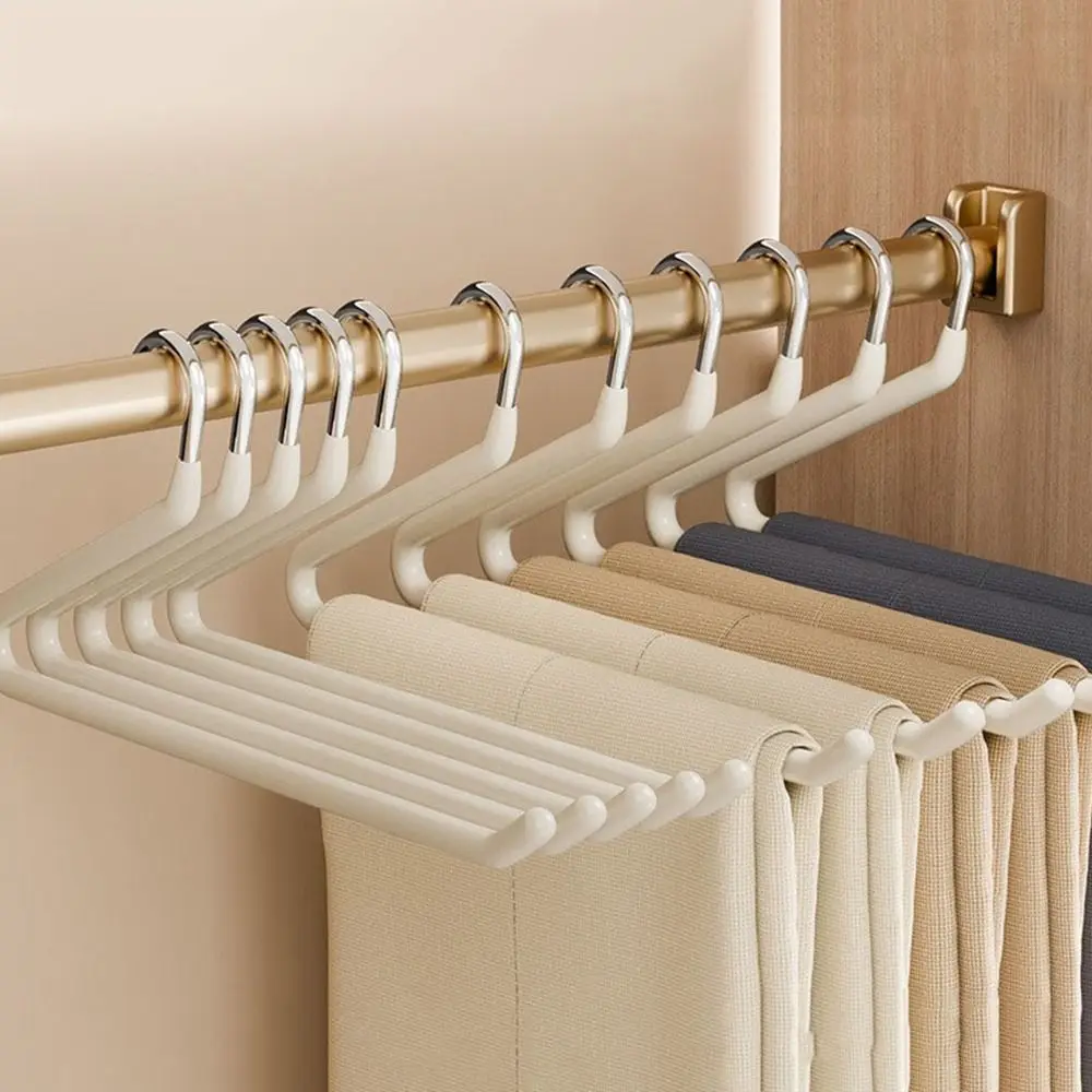 20Pcs Durable Metal Goose Shape Pants Hanger Seamless Anti Slip Pants Rack Space Saving Clothes Drying Rack Skirts