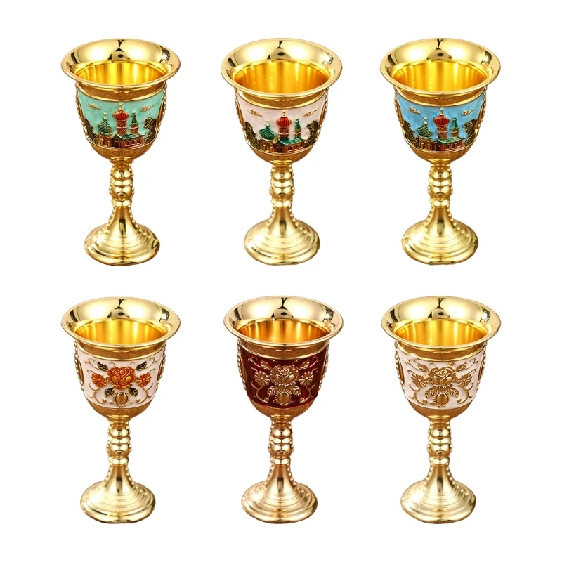 

Vintage-European Gold Wine Glasses-Home Bar Decor Creative-Champagne Glass D08D
