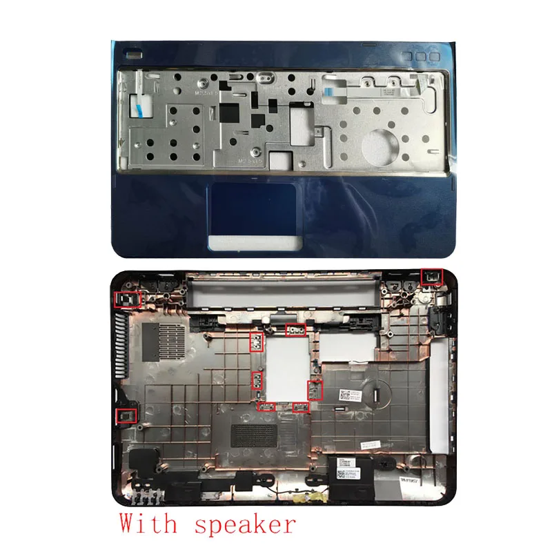 New Laptop Bottom Base Case&Palmrest Upper Cover For DELL Inspiron 15R N5110 M5110 39D-00ZD-A00 With Speaker/Without Speaker