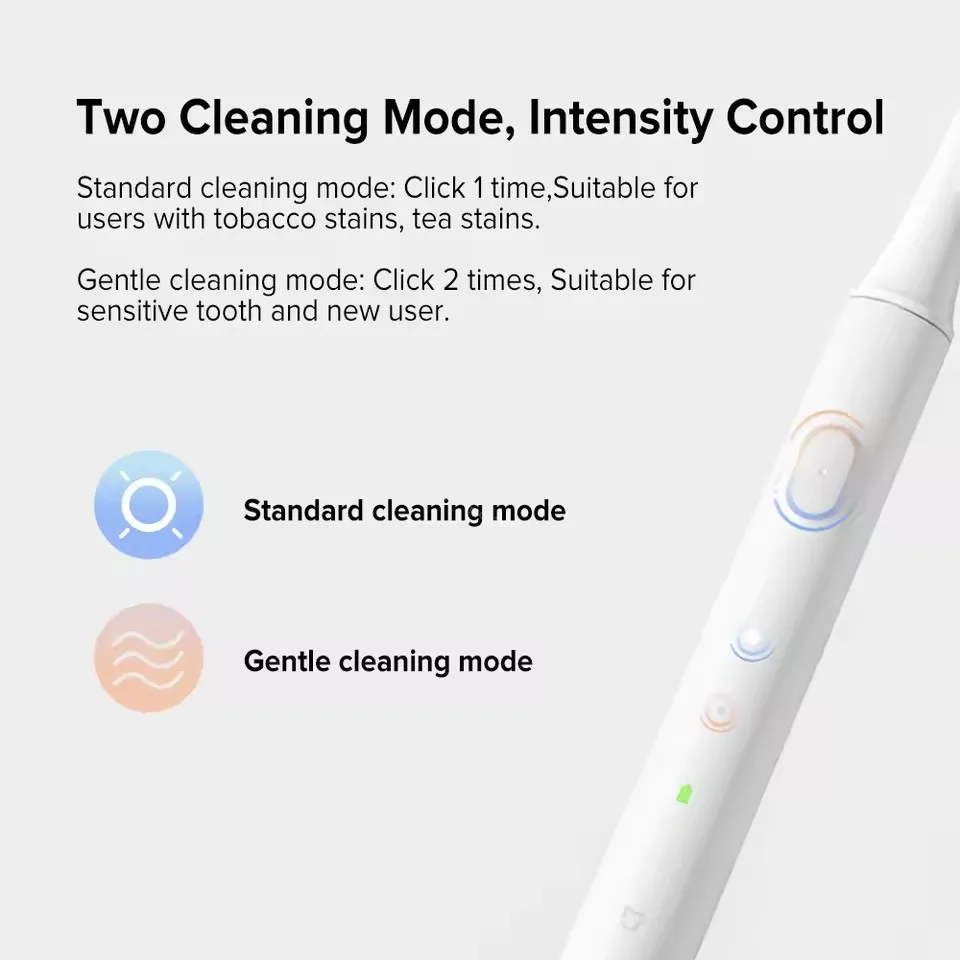 Sonic escova de dentes elétrica adulto ultra sônica automática usb recarregável à prova dwaterproof água escova de dentes para mijia t100