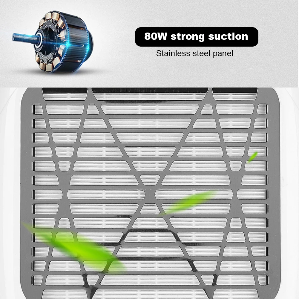 Пылеуловитель для ногтей, вентилятор, пылесос, маникюрный аппарат, инструмент с фильтром, мощный инструмент для дизайна ногтей, пылесос для ногтей, аксессуары