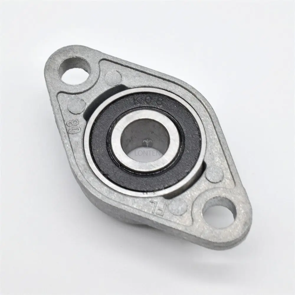 KFL08 Pillow Block Rhombic Bearing, liga de zinco, inserir eixo linear do rolamento, LT00133, 8mm