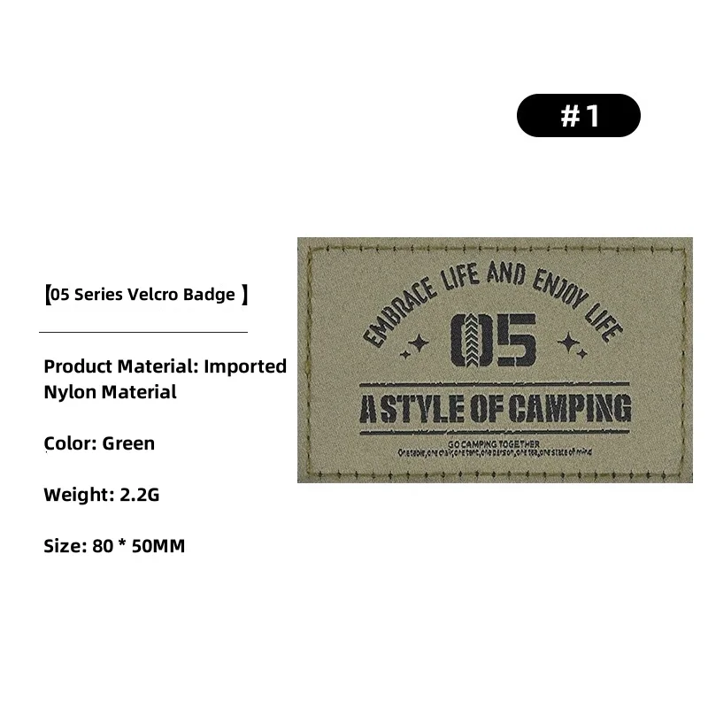 

Tactical Morale Badge Versatile Military Vest Sticker Exquisite Gas Tank Sticker Embroidery Hook & Loop Patch for Camping Hiking