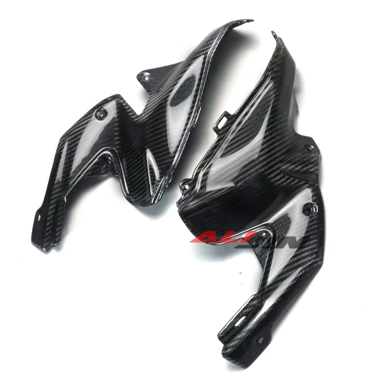 صالح كاواساكي Z900 2020-2023 Z900SE ريال جاف ألياف الكربون خزان الوقود الغاز غطاء جانبي هدية داخل لوحة جانبية داخل لوحة الكسوة #3