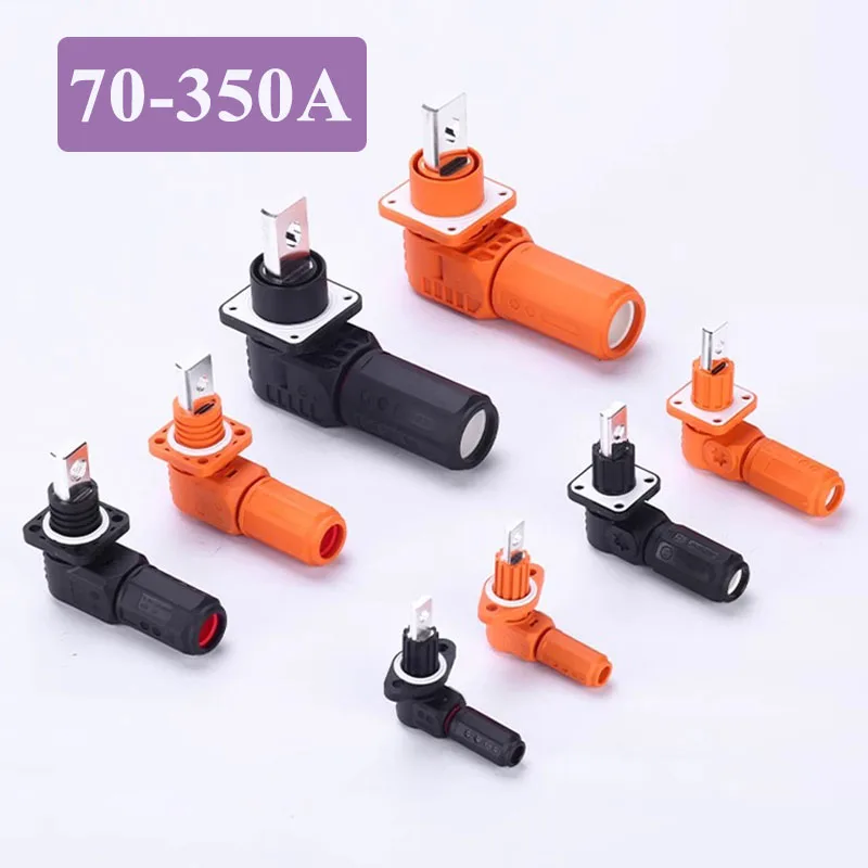 350A Single Core Energy Storage Connector High Current Throught Wall Terminal Block 120/200A Lithium Battery Charging Connectors