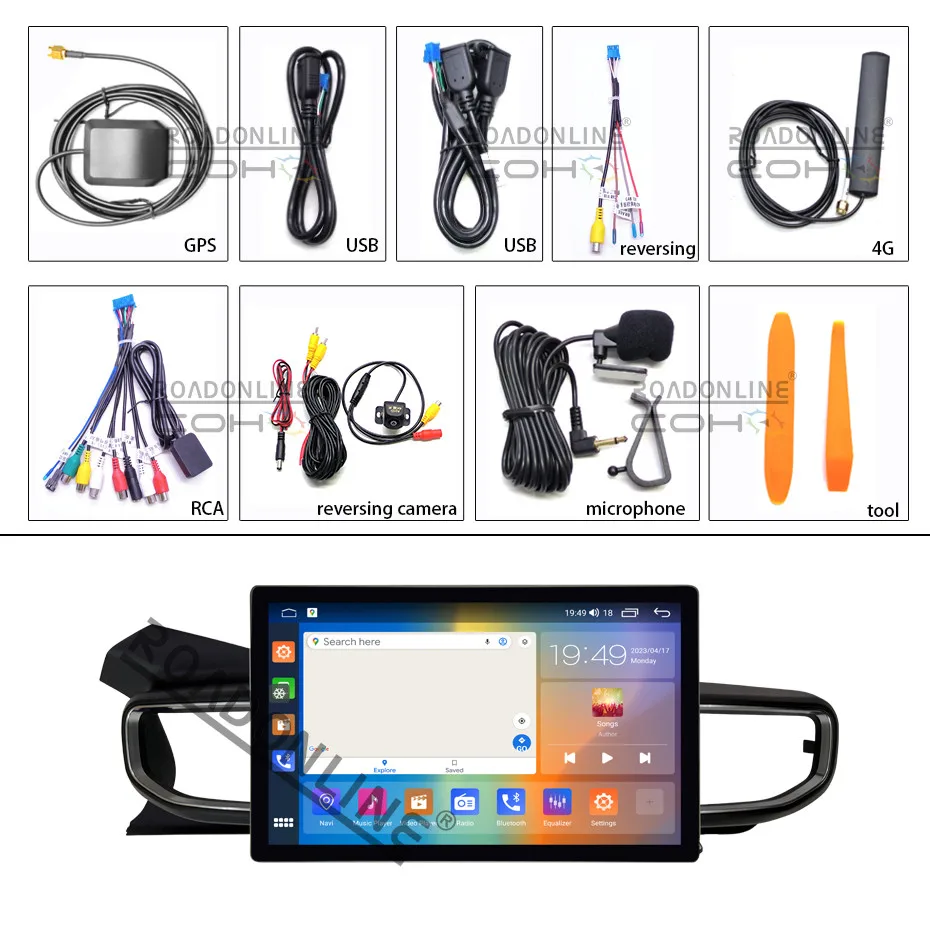COHO 13.1' Android15 Car Multimedia Video Player for Ford Explorer 2020 GPS Navigation Radio CarPlay Auto 4G