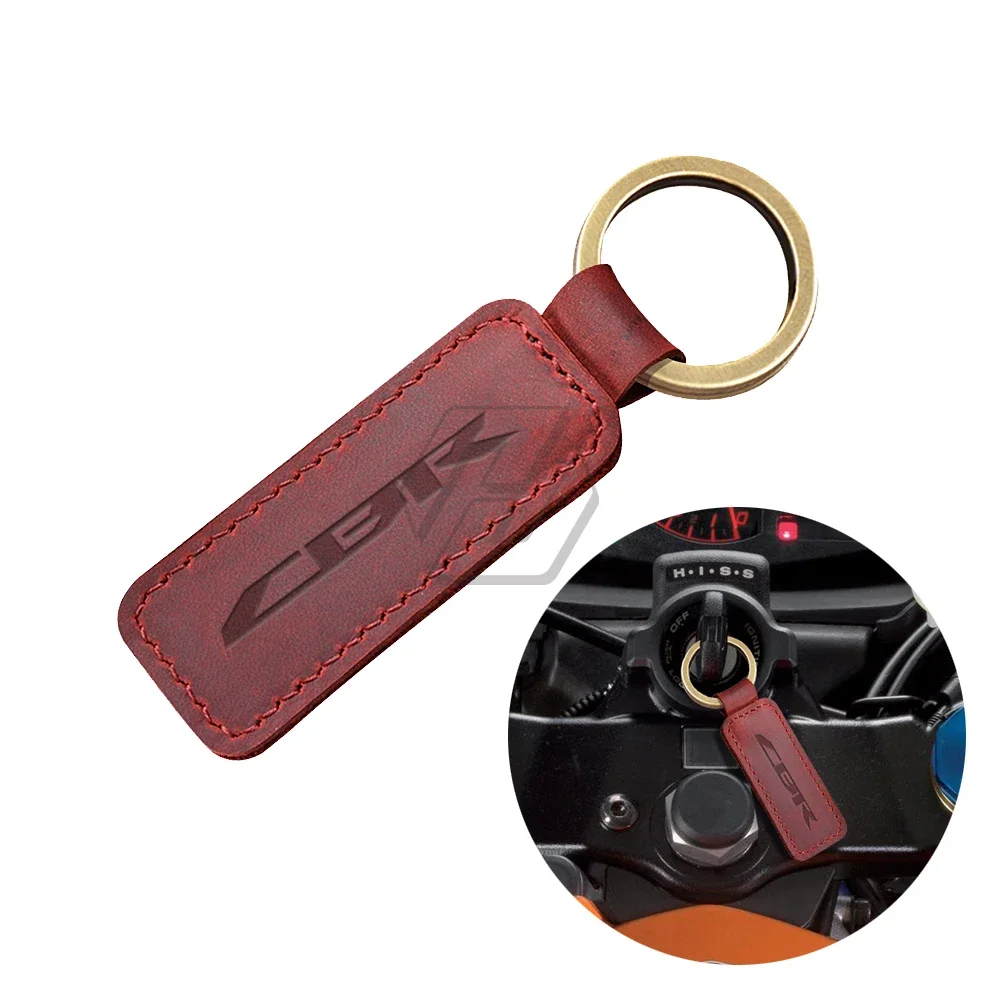 

Motorcycle Keychain Cowhide Key Ring Case for Honda CBR 250 300 CBR600RR CBR900RR CBR1000RR CBR1100XX