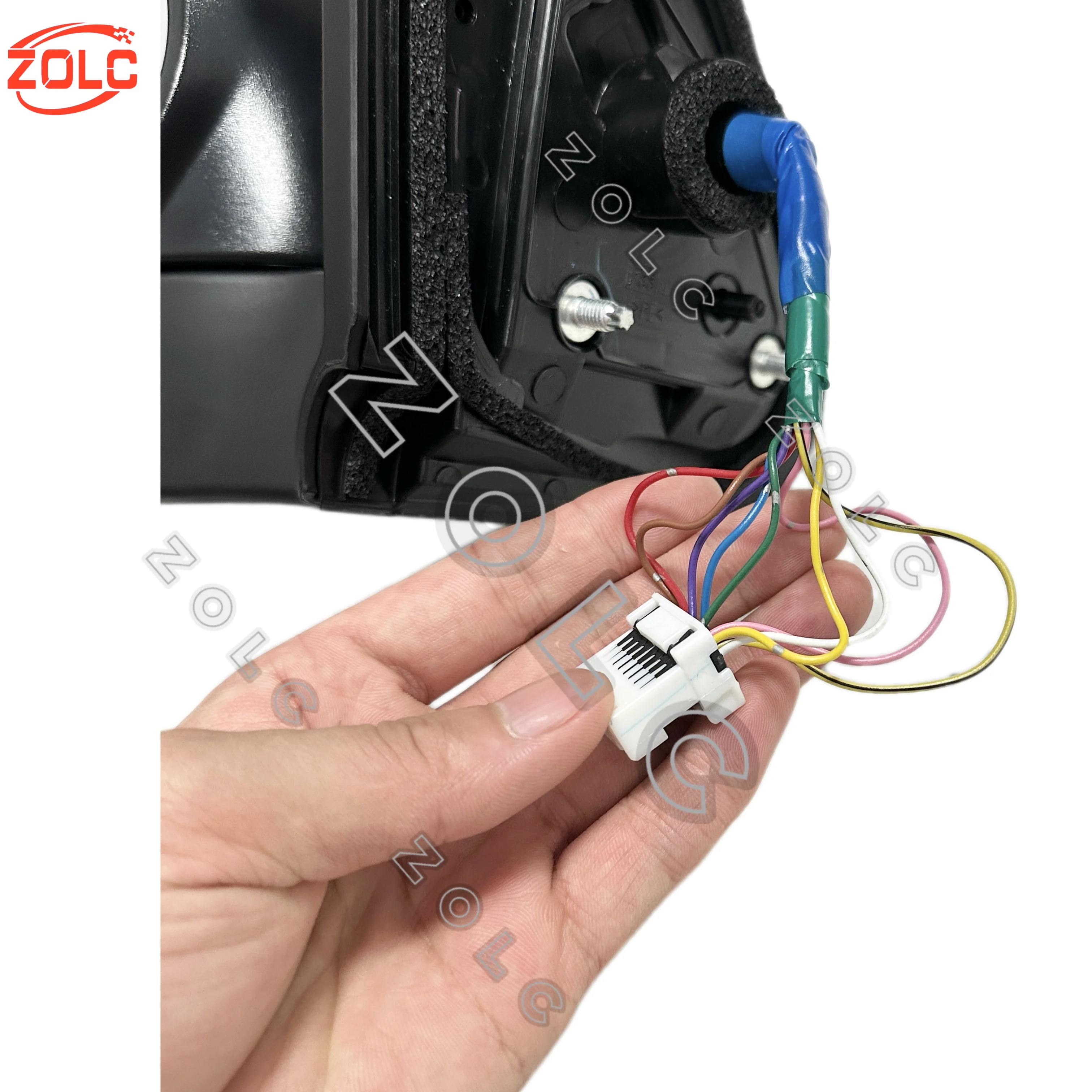 Genuine 9-Wire with Sensors Electric Rearview Mirror Reflector