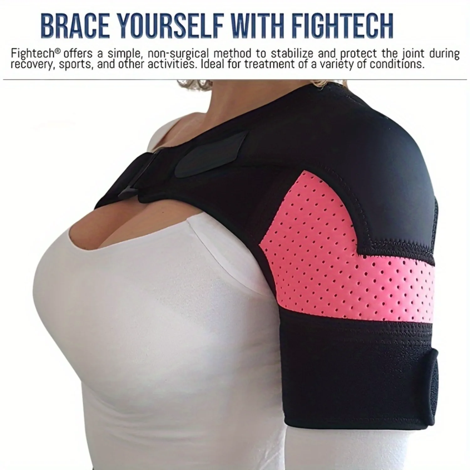 1pc Compression Sports Shoulder Protector For Both Men And Women, Adjustable Shoulder Support Strap, Dislocation Shoulder Protec