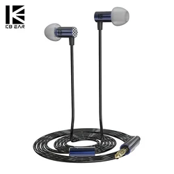 Kbear little q verkabelt im Ohr Hifi-Kopfhörer für iPhone Android Metall 6mm Composite-Membran Schlaf Ohrhörer iem Kopfhörer mit Mikrofon