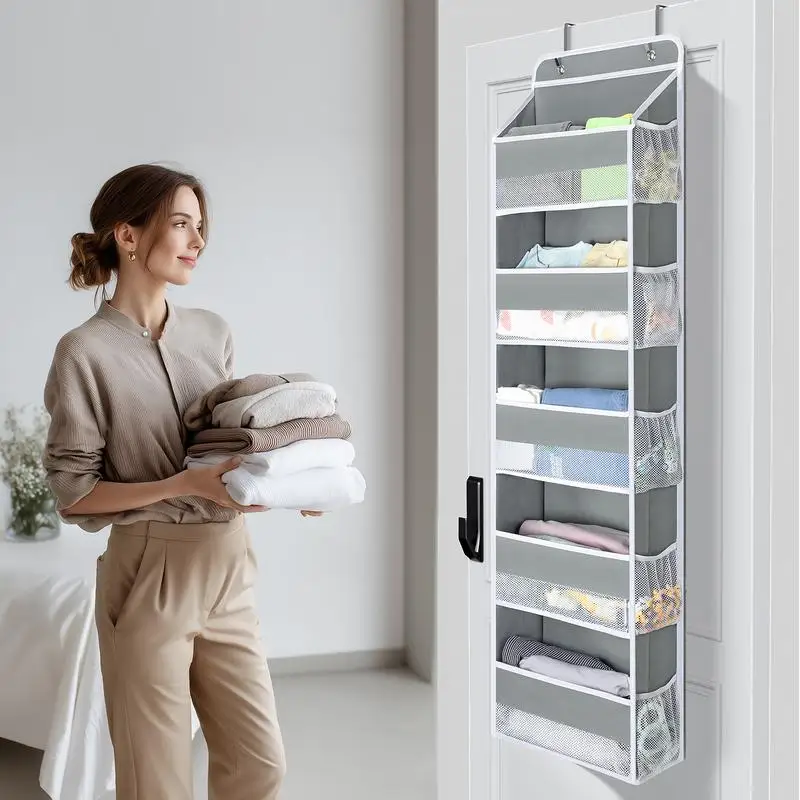 

DELAMU Over-the-Door Organizer-Easily Store Clothes/Wet Wipes/Snacks/Books, Etc