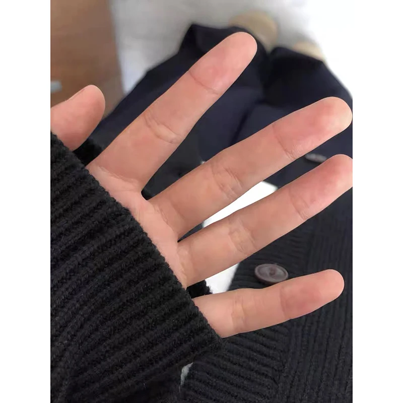 YIBASHU hiver femmes Goth à manches longues pull Baddie Goblin Core tricots surdimensionné académique Cardigan pull Shoujo Harajuku