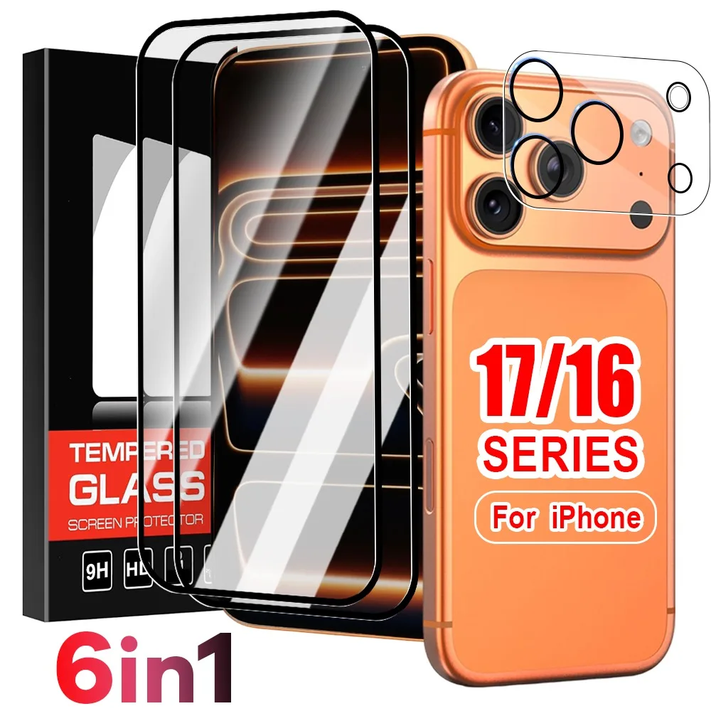 1-3Sets Screen Protector Back Camera Lens Film for IPhone17 Promax Pro Air 16 ProMax Pro Plus HD Clear Tempered Glass Protection