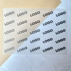 100pcs Wrapping Paper Custom LOGO Soap Packaging Translucent Wax Paper Custom Tissue Paper Packaging Business with Logo