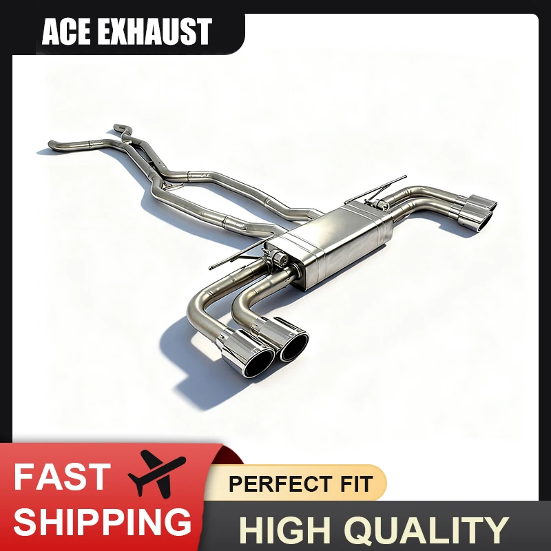 

ACE Stainless Steel Exhaust Pipe for Porsche Cayenne 958 3.0T 3.6T 4.8T Catback Valvetronic Exhaust Muffler Exhaust Systems