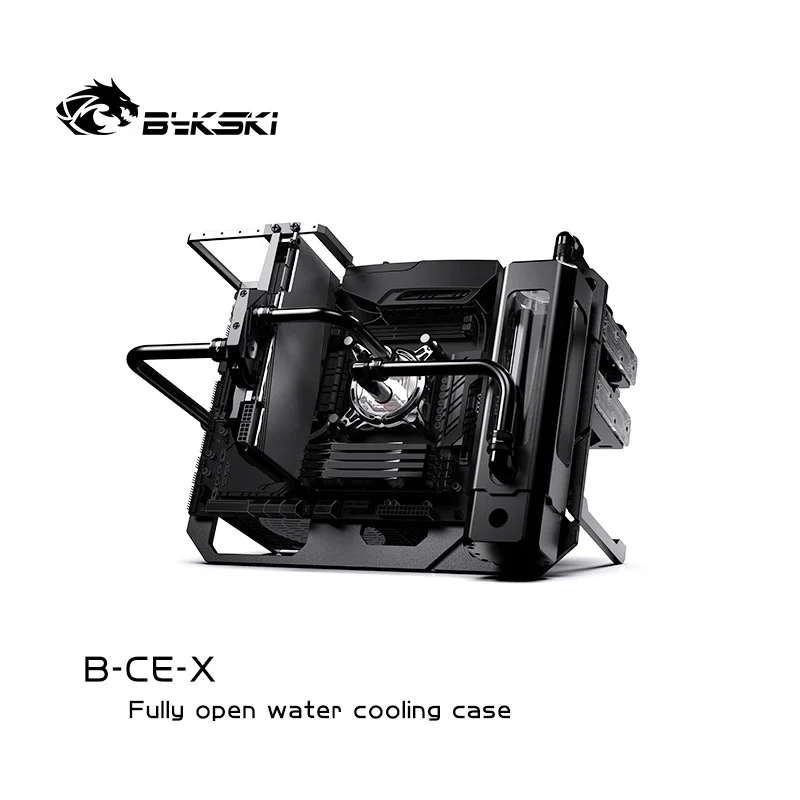 Bykski B-CE-X open water-cooled chassis all aluminum chassis rack DIY display for both vertical and horizontal use