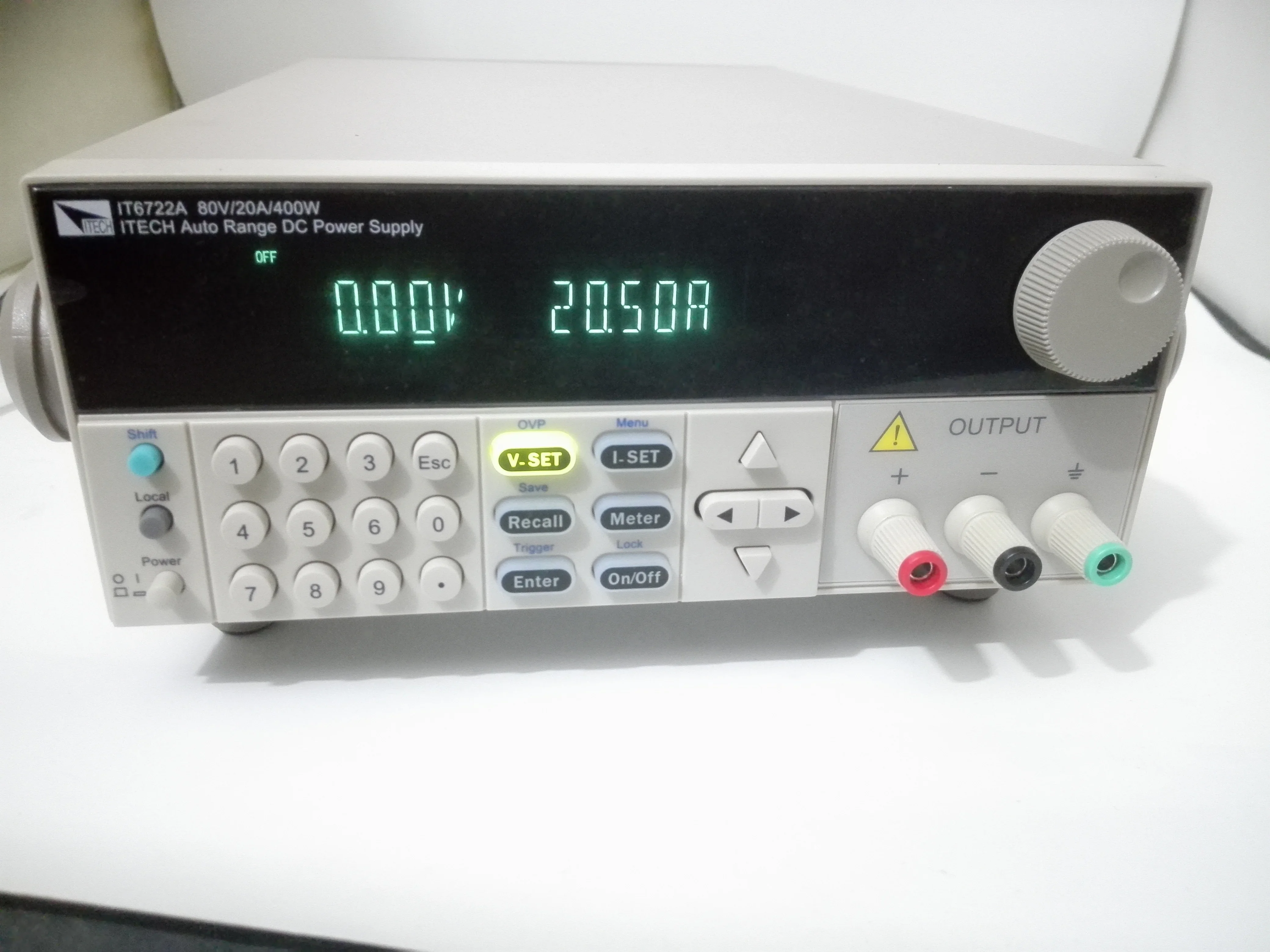 Programmable DC Power Supply ITECH IT6722/IT6722A, 0-80V 0-20A 400W High Precision Bench Supply with USB, 110V/220V