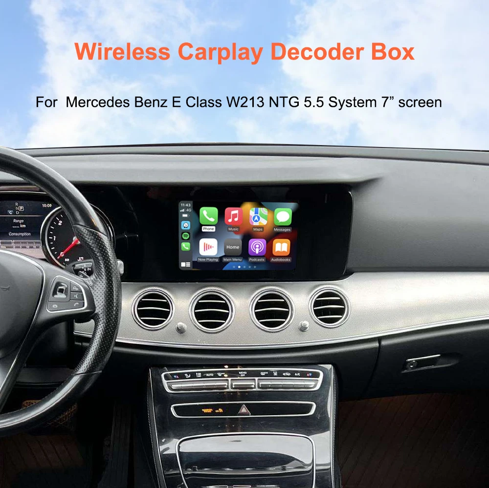 Bonroad Wireless Carplay Android Auto Interface For Mercedes Benz E Class W213 2016-2020 NTG 5.5 System Airplay Mirror Link – Detail 1
