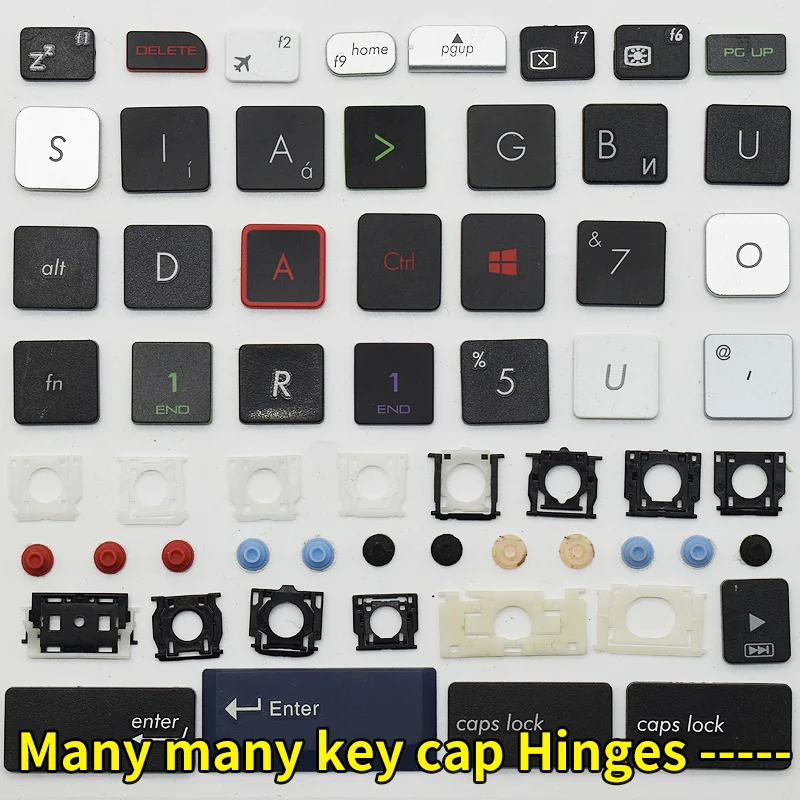 Original Replacement Keycap Key Cap Scissor Clip Hinge Air cushion Rubber pad Button For Notebook Laptop Keyboard Accessories