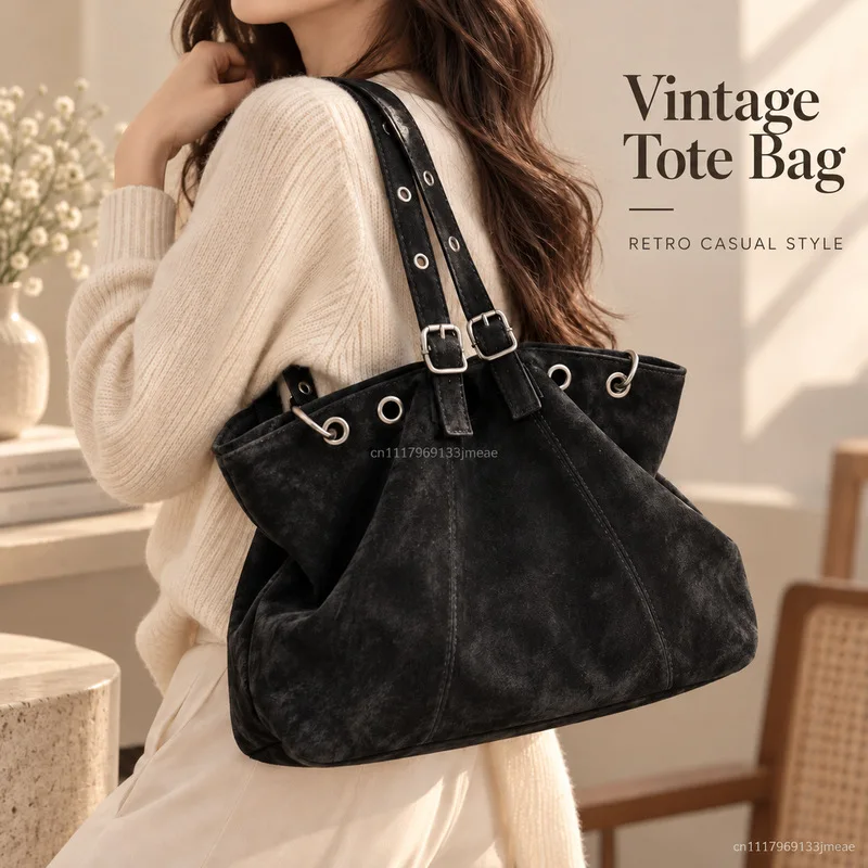 Large Capacity PU Shoulder Tote Bag for Women, Adjustable Handle Handbag, Casual Commuting Work Shopping Daily Purse