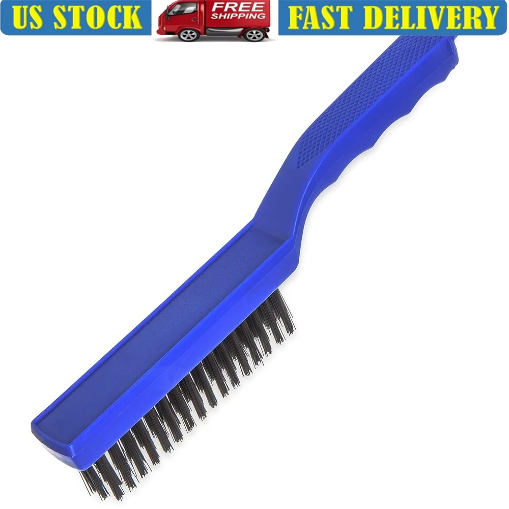 

Сверхмощная щетка для сковороды из углеродистой стали, инструмент для чистки кухни, удаление жира для гриля с подвесным отверстием, компактный дизайн