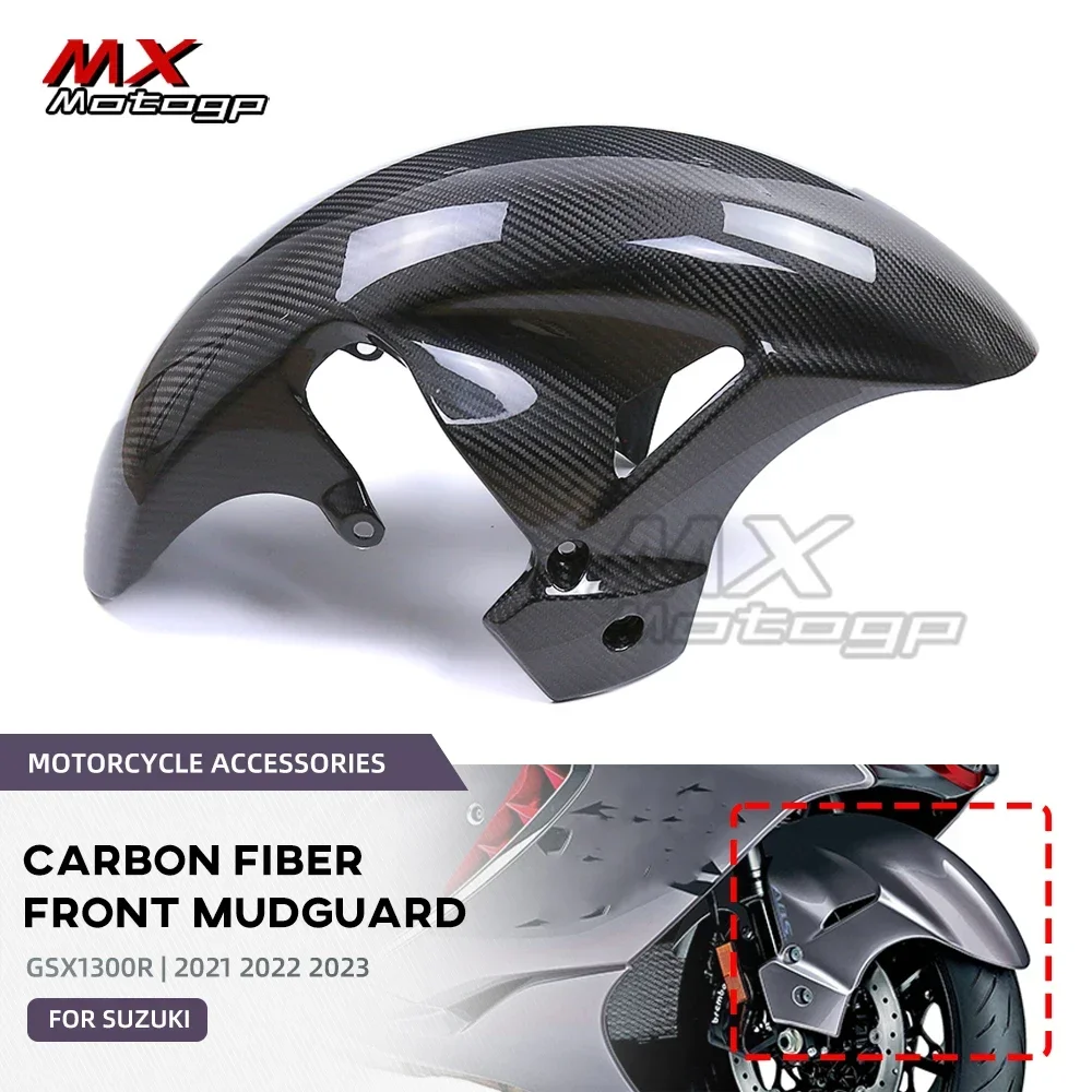 

Переднее крыло из углеродного волокна для SUZUKI GSX1300R Hayabusa GSX 1300R 2021 2022 2023 2024, брызговик на колесо мотоцикла, обтекатель