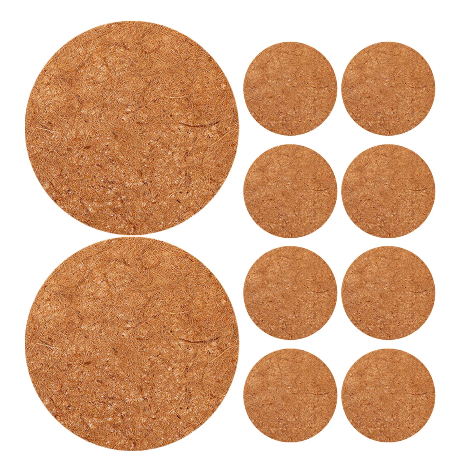 

10 шт. натуральных кокосовых матов для гнезд, утолщенные, многоразовые, для разведения птиц, для яиц, легко устанавливаемые, ударопрочные