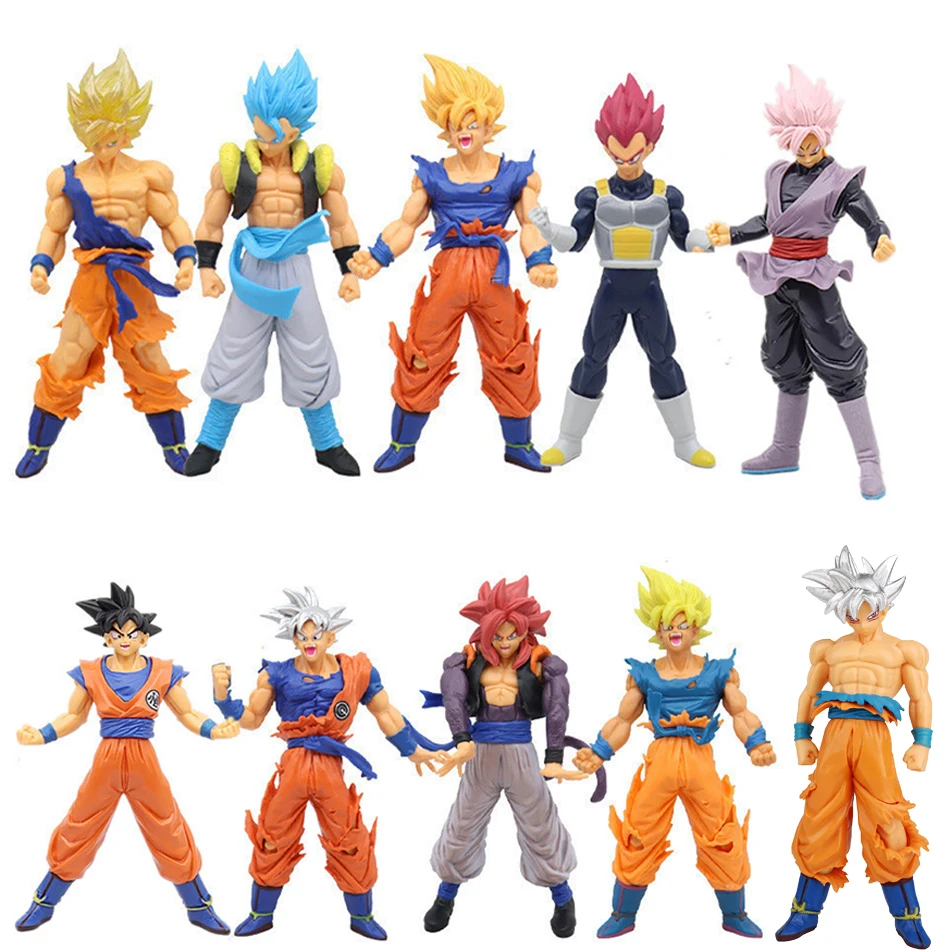 Son Goku Super Saiyan Figure Anime Dragon Ball Goku DBZ Action Figure Model Gifts Collectible Figurines for Kids 18cm