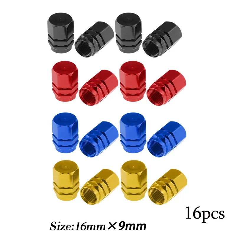 4/8Pcs Aluminum Alloy Car Wheel Tire Valve Caps Tyre Rim Stem Covers Airdust Waterproof For Automobiles Motorcycles Trucks Bikes