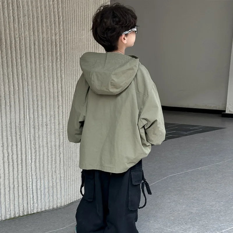Kid Active Protection Jacket Baby Boys Spring Autumn Fishing Running Outdoor Coat Teen Boys Hiking Coat Child Jacket Ages 2-11Y