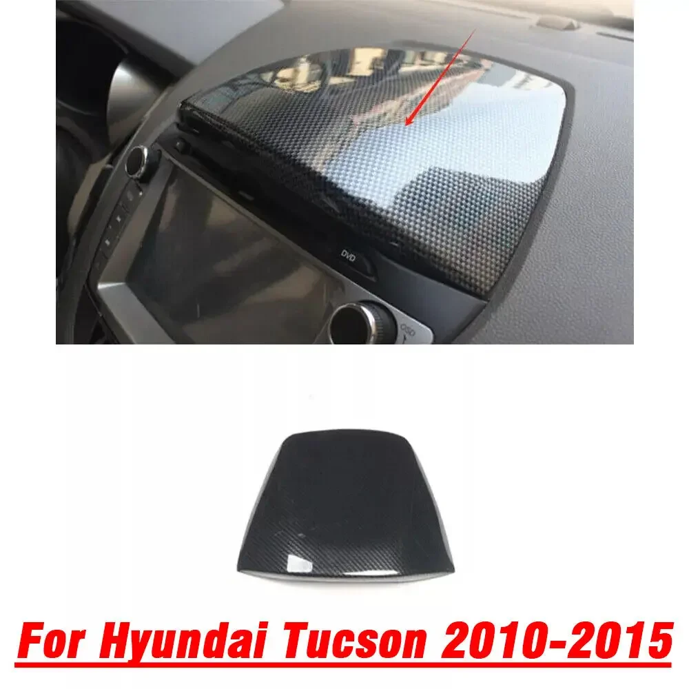 For Hyundai Tucson 2010-2015 Carbon Fiber Central Console Dashboard Panel Cover