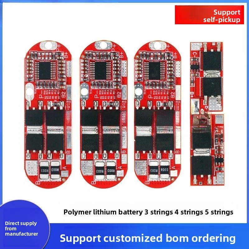 

20A High Current 3 Strings 4 Strings 5 Strings Lithium Battery Protection Board Battery Charge and Discharge Protection