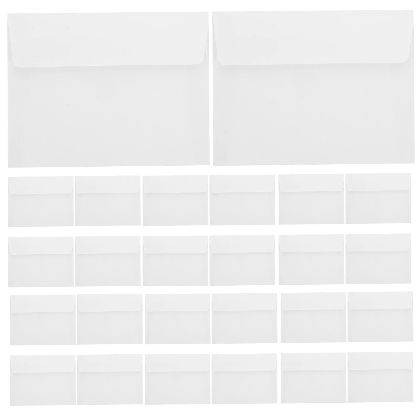 

50pcs Western Flap White Envelopes A2 Size Self Seal Paper Envelopes For Wedding Invitation Greeting Card Business Mailing