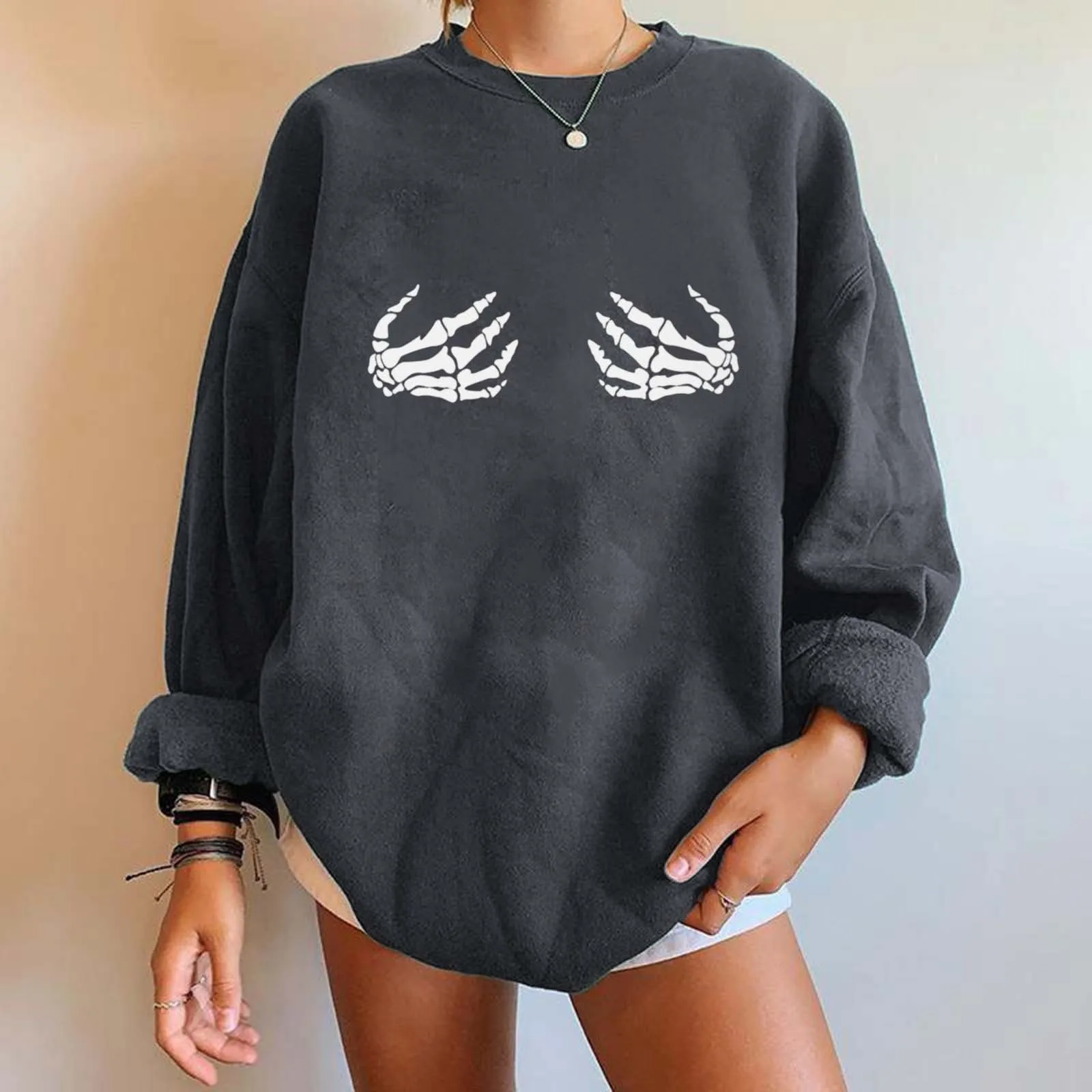 

Oversized Sweatshirt For Women Fleece Long Sleeve Crewneck Casual Pullover Top Fall 2024 Trendy Clothes Jacket Active Wear Women