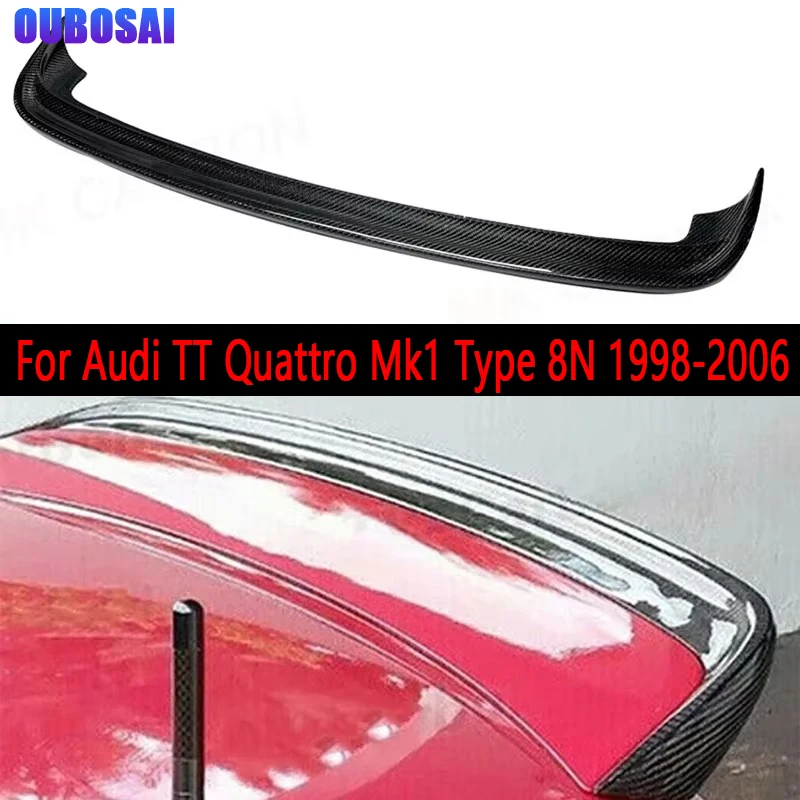 

For Audi TT Quattro Mk1 Type 8N 1998-2006 Carbon Fiber Rear Trunk Spoiler Coupe Convertible Trunk Lip Wing Spoiler body kit