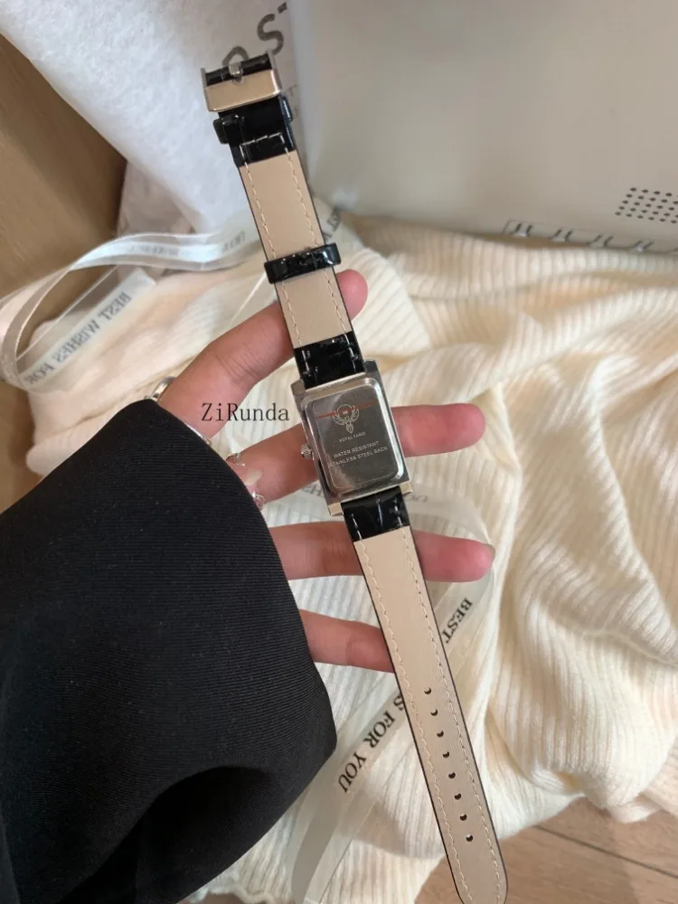 Gypsy Square Light Luxury Diamond Simple Premium Belt Business Quartz Watch