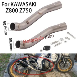 For KAWASAKI Z750 Z 750 2007-2014 Years Z800 Z 800 2013-2016 Years Motorcycle Exhaust Muffler Tube Escape Moto Middle Link Pipe
