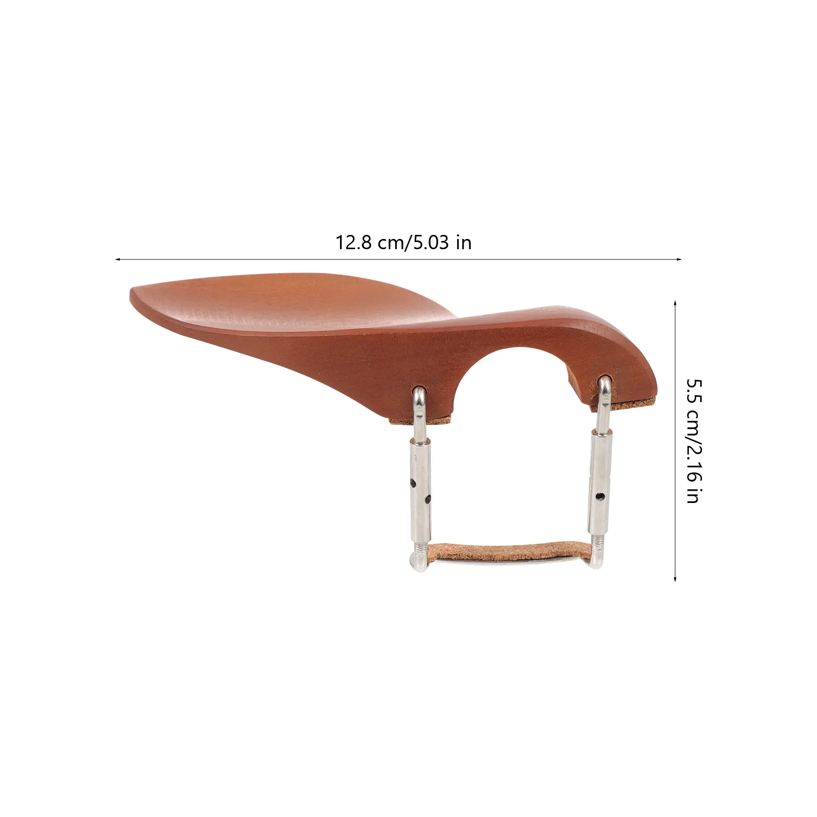 Violin Playing Supplies Portable Bracket Chin Holder Wooden Rest Chinrest Metal Violin 3/4-4/4 Jujube Wood Chin Rest Accessories