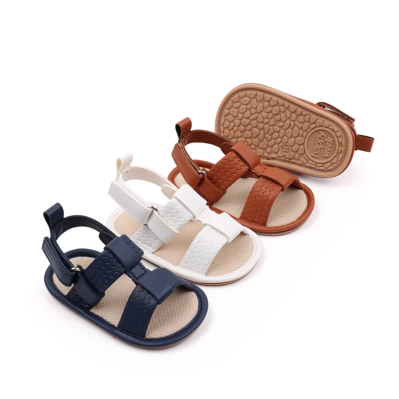 Soft PU casual sapatos de caminhada para bebês meninos e meninas, sandálias recém-nascidas, criança 0-91-8 meses, nova moda, BBW4011, verão, 2022