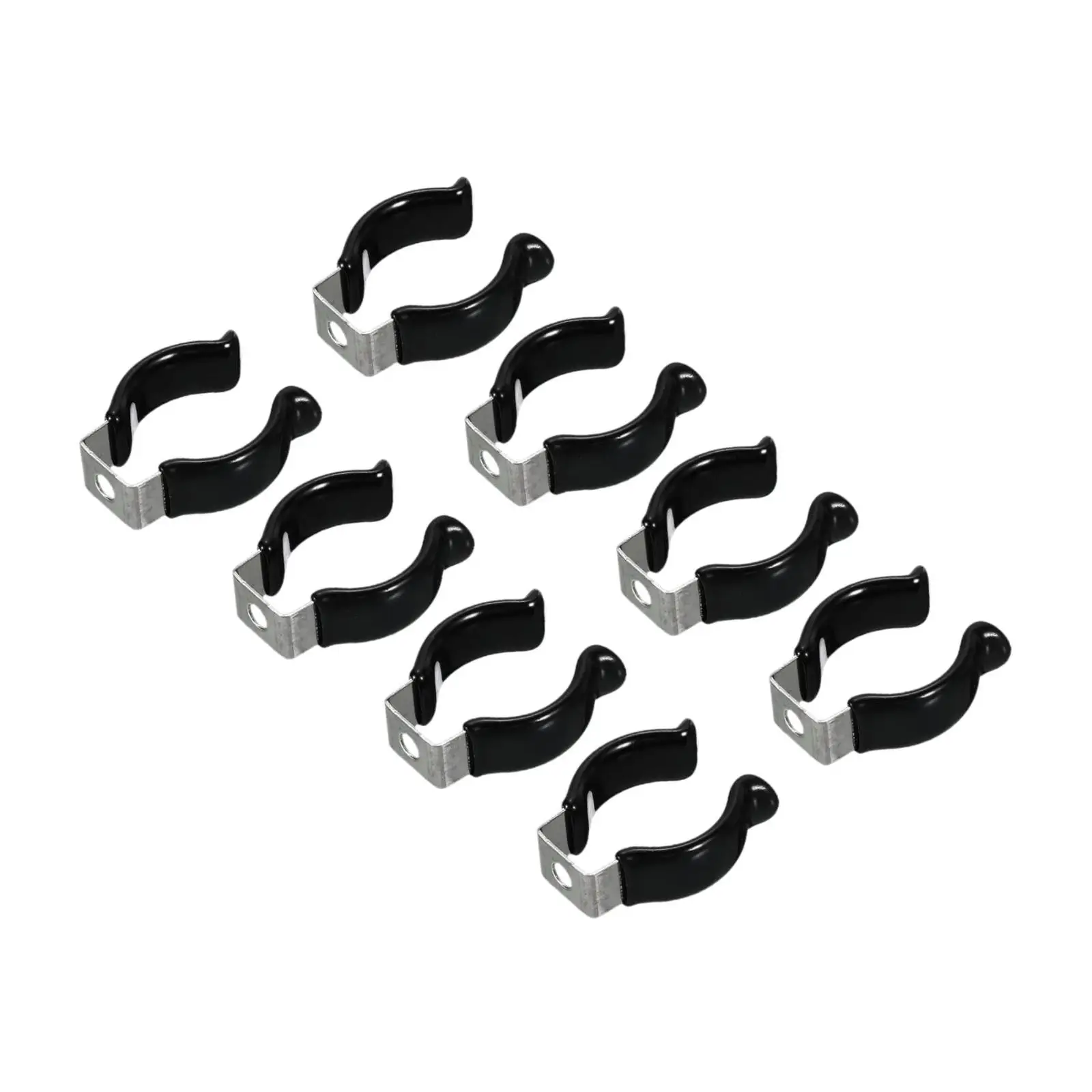 U Shape LED Tube Clips Holder Bracket Stainless Steel Lamp Support for Light Bulb Mounting with Protective Coating for Shed
