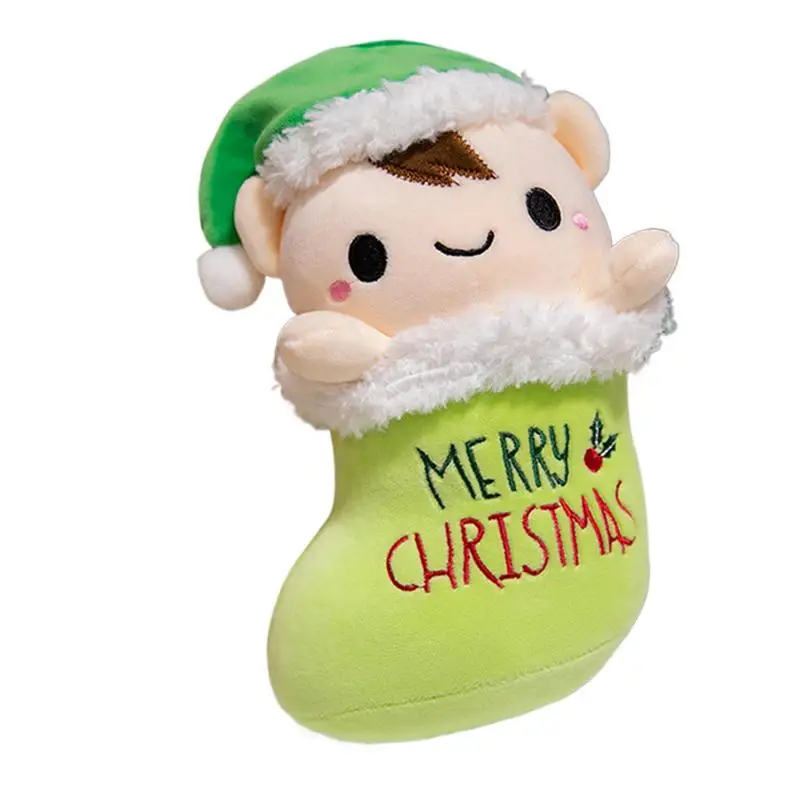 

Рождественские плюшевые игрушки, декоративные рождественские игрушки, милые рождественские мягкие игрушки, плюшевые игрушки, рождественские украшения, Санта-Клаус, пингвин