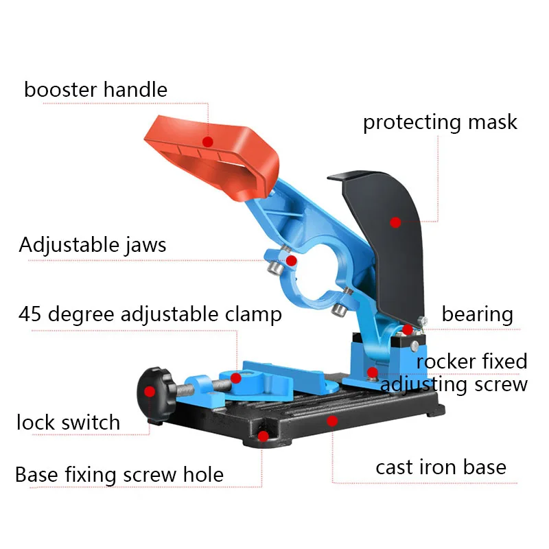 Angle Grinder Universal Bracket Grinder Hand Grinding Fixture Multifunctional Cutting Machine Accessories