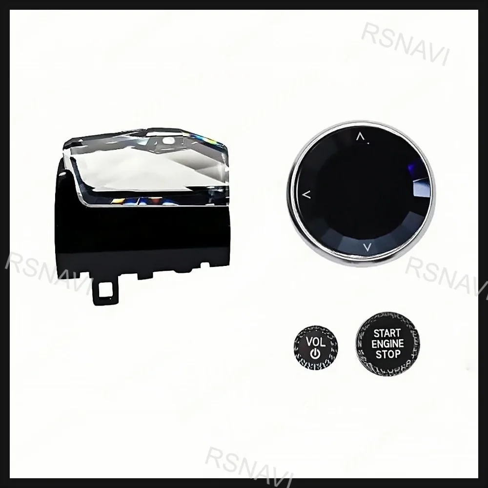 5-Piece RHD Crystal Gear Shift Knob & Engine Start Button Kit for BMW 2 3 4 Series G20 G21 G22 G26 G28 X5 X6 X7 Interior Upgrade