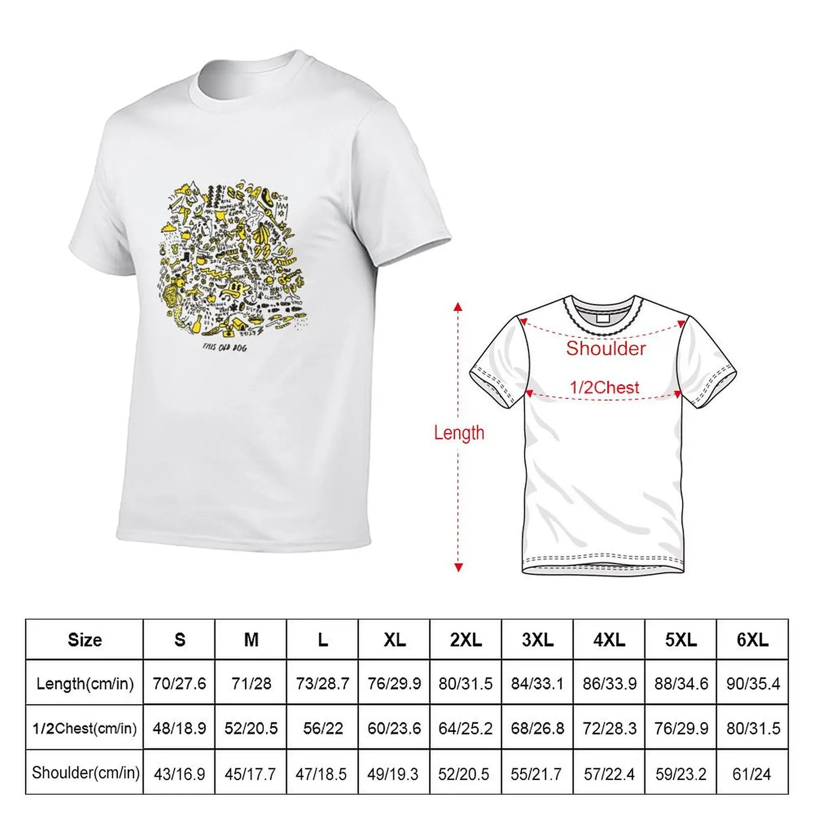 yellow mini dog T-Shirt t shirts for man cotton funny mens graphic t shirts T-Shirt