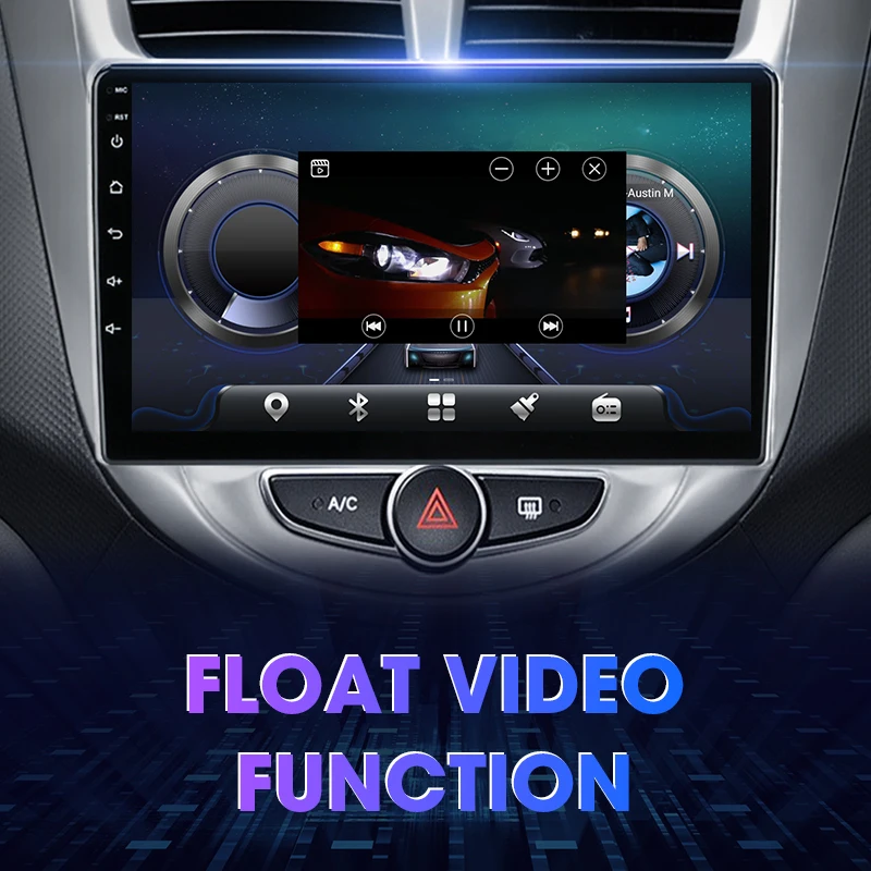 JMCQ 2Din For Hyundai Solaris Accent i25 2010 - 2016 Android 12 Car Radio Multimedia Video Player Navigation GPS Carplay Stereo