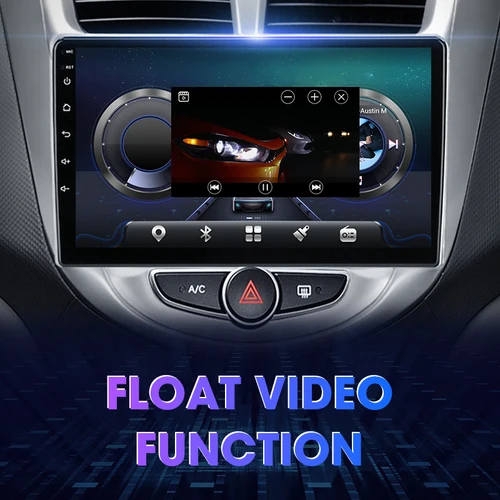 Imagen 2 del producto JMCQ-Radio Multimedia con GPS para coche, reproductor de vídeo con Android 12, 2DIN, Carplay, estéreo, Solaris para Hyundai Accent i25 2010 - 2016