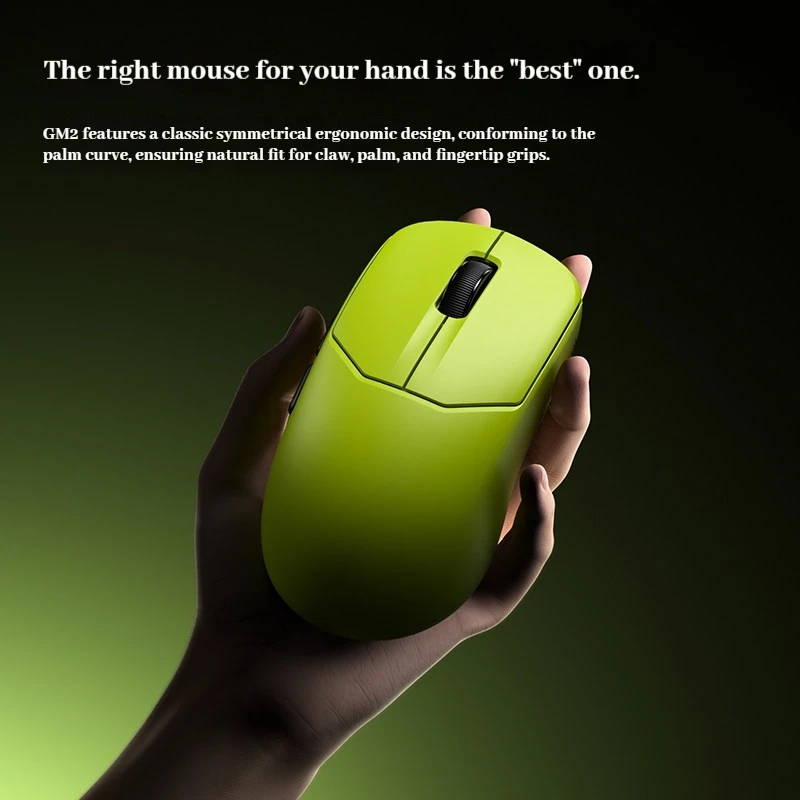 LEOBOG GM2 Pro Tri Mode Wireless Gaming Mouse Wired Bluetooth 2.4G Ergonomic Symmetrical For Office And Esports FPS LOL Gamers