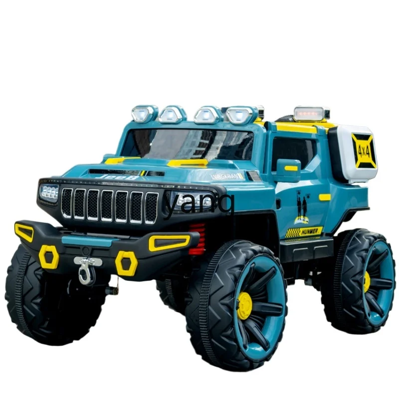 L\'m\'m Children\'s Electric Car Four-Wheel off-Road Car Baby Double Remote Control Toy Car