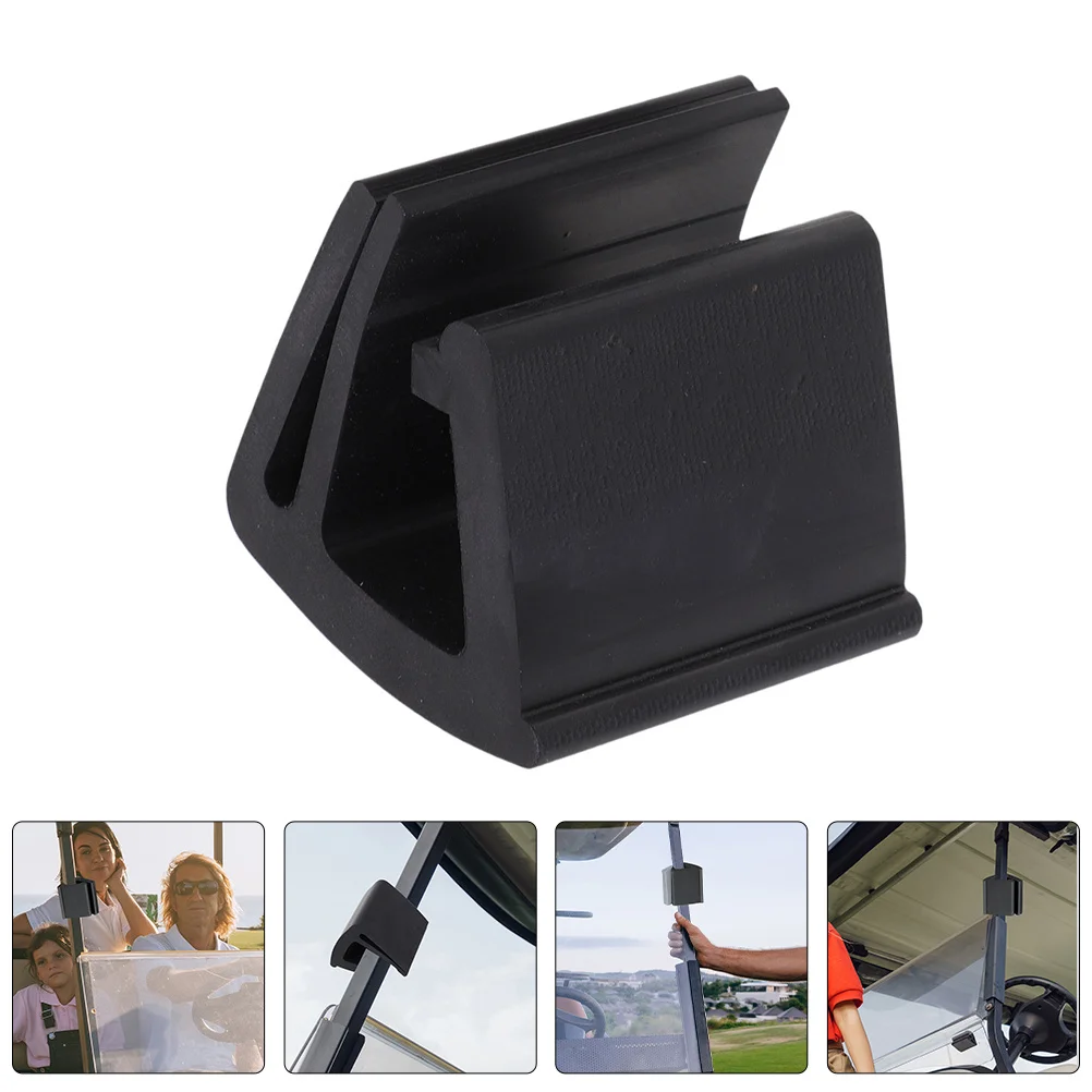 

Cart Windshield Clip Secure Retaining Clamp Anti-Slip Stable Fit for Various Golf Cart Accessories